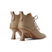 Apricot Lambskin Lace-Up Boots Apricot Lambskin Lace-Up Boots