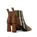 Brown British Style Classic Plaid Heeled Boots Brown British Style Classic Plaid Heeled Boots