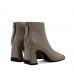 Embossed Lambskin Metal Square Toe Heeled Boots Embossed Lambskin Metal Square Toe Heeled Boots