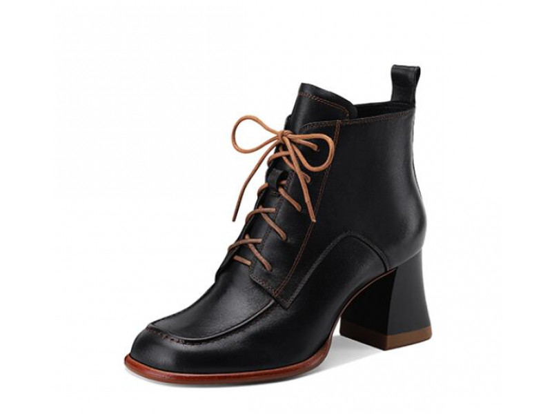 Fashion high heel cowhide Martin boots Fashion high heel cowhide Martin boots