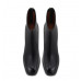 New black leather simple high-heeled ankle boots New black leather simple high-heeled ankle boots