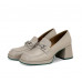 Horsebit Square Buckle High Heel Loafers in Nappa Leather Horsebit Square Buckle High Heel Loafers in Nappa Leather