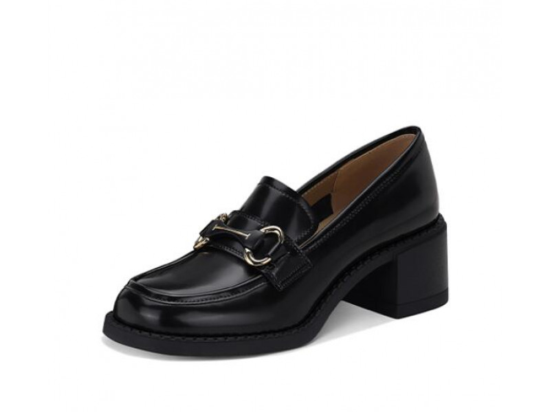 Versatile comfortable chunky heel loafers Versatile comfortable chunky heel loafers