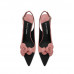Camellia Lambskin Backspace Pink Sandals Camellia Lambskin Backspace Pink Sandals