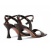 Trendy Chocolate Mirror Leather Strap High Heel Sandals Trendy Chocolate Mirror Leather Strap High Heel Sandals