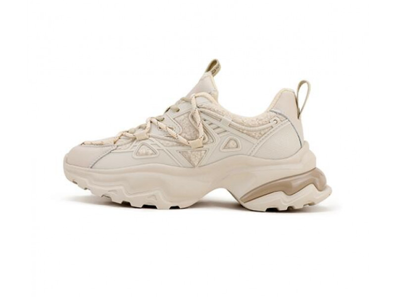 Front Lace Up Round Toe Daddy Shoes Trendy Comfort Thick Sole Apricot Plus Velvet Casual Sneakers Front Lace Up Round Toe Daddy Shoes Trendy Comfort Thick Sole Apricot Plus Velvet Casual Sneakers